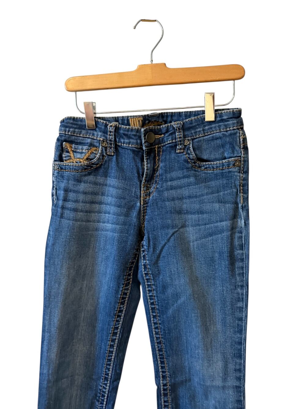 Kut from the Kloth straight leg embellished pocket jeans